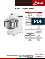 Ficha Técnica - AMASADORA KN50