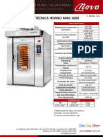 Ficha Técnica - HORNO MAX 1000