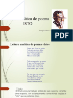 Leitura Analítica Do Poema ISTO