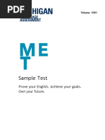 Official MET Practice Test Guide | PDF | Multiple Choice | Tests