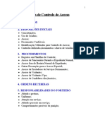 Procedimentos de Controle de Acesso PROC