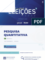 Genial Nas Eleicoes - Pesquisa para Presidente 2022 - Resultado Setembro P01