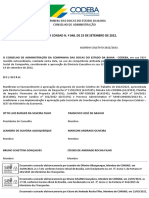 Deliberação Consad N. º 048, de 23 de Setembro de 2022.: Companhia Das Docas Do Estado Da Bahia Conselho de Administração