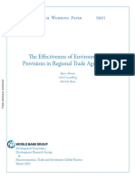 The Effectiveness of Environmental Provisions in Regional Trade Agreements