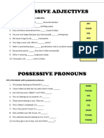 possessive adjectives and possessive pronouns (1)