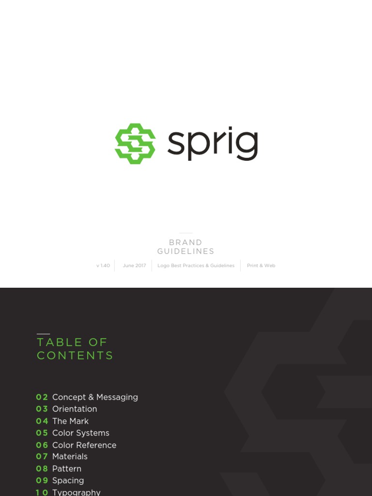 Sprig Brand Guidelines | PDF