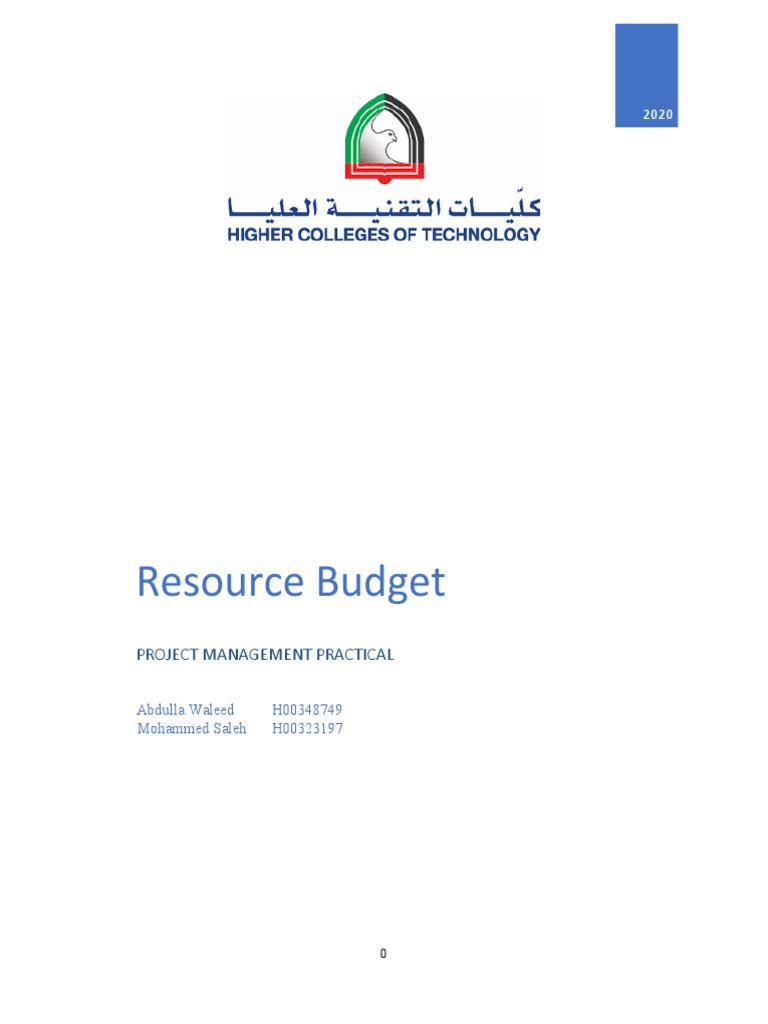 Resource Budgeting in Project Management | PDF | Business
