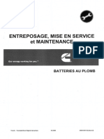 Entreposage, Mise en Service Et Maintenance