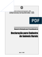 Manual de Orientação para Preenchimento Da Declaração para CIR 0275400222