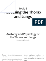 Assessing Thorax and Lungs TOPIC 6