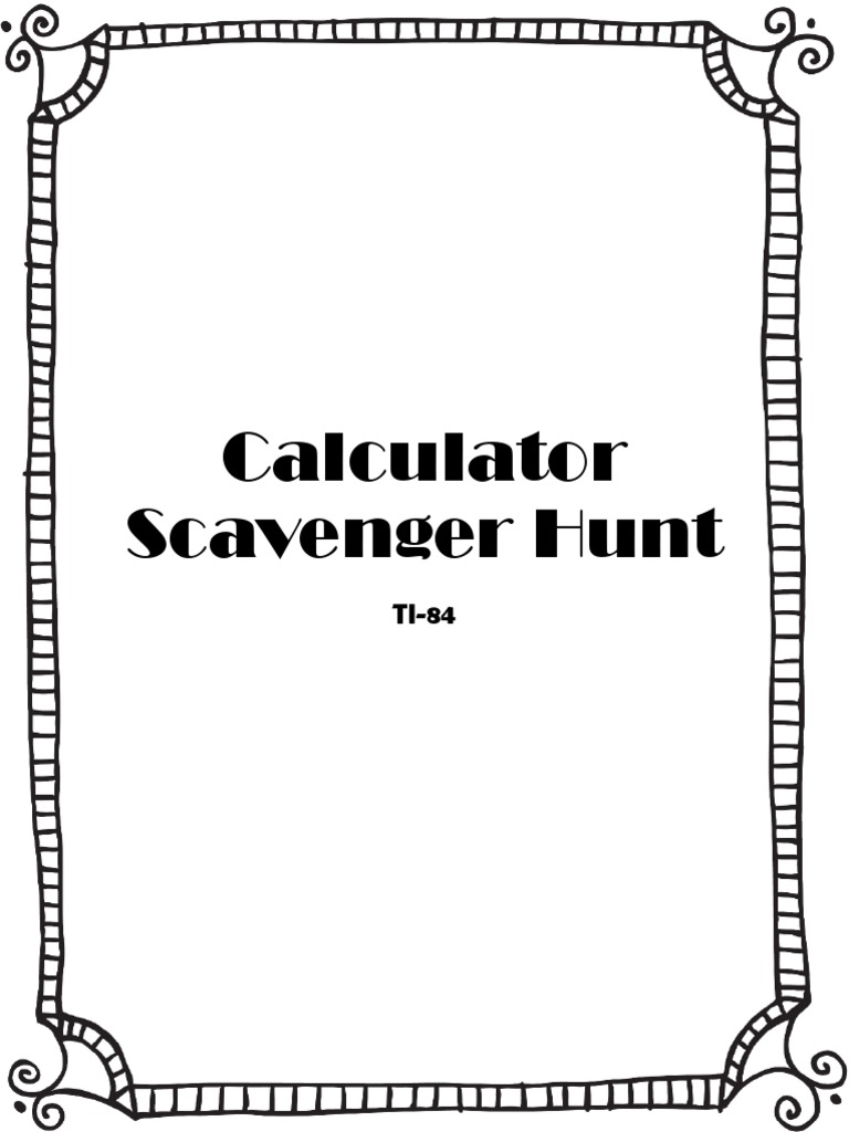 Kami Export Abigail Cardoso CalculatorScavengerHuntTI841 PDF Numbers Mathematical