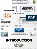 Grupo #07 - Ingreso y Ascenso en La Carrera Administrativa. Obligaciones, Prohiciones (... ) .
