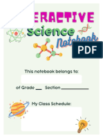 Interactive Science Notebook Template
