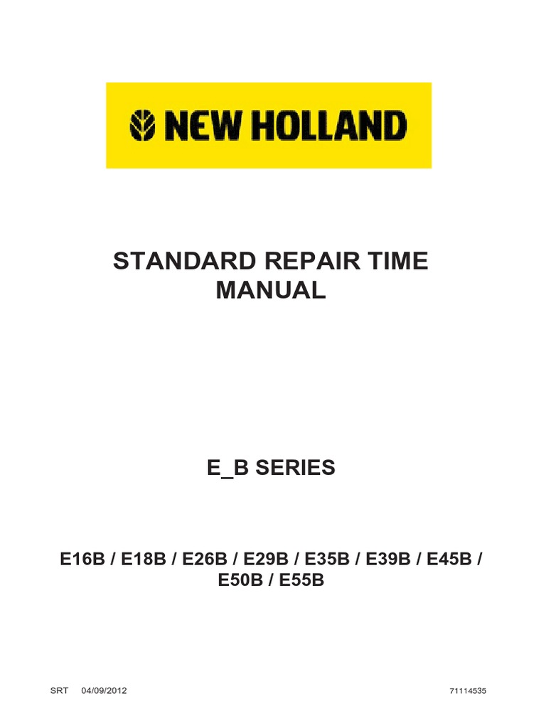 Standard Repair Time Manual E B Series PDF