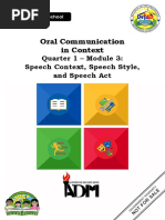 Oral Communication