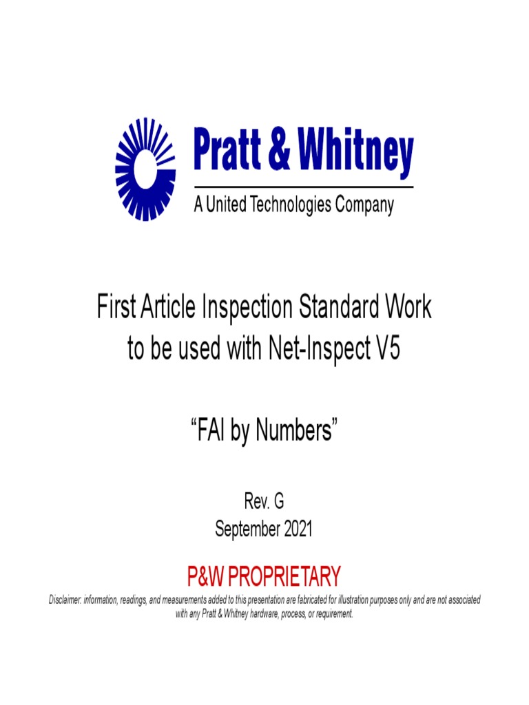 FAI Process Guidelines for Net Inspect | PDF | Specification (Technical ...