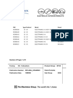 Electrolux Outdoor Products: PNC Type/Prefix/nd Model Brand