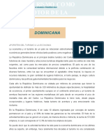 Aportes del turismo a la economia dominicana