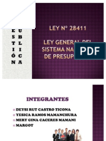 LEY Nº 28411