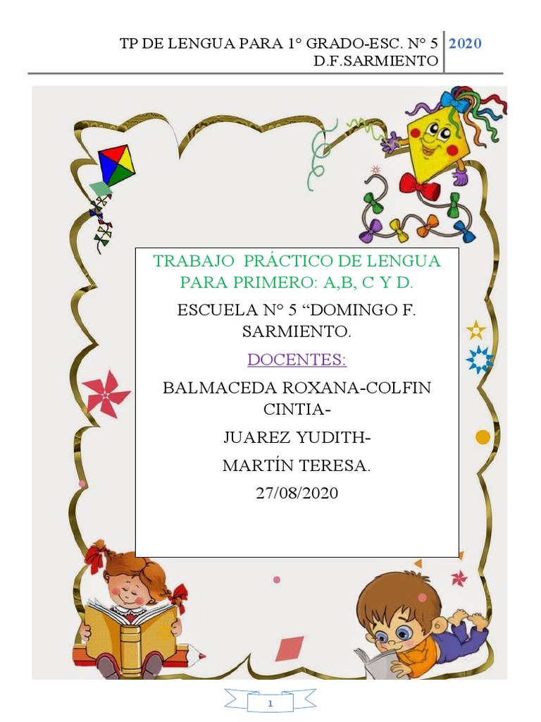 Actividades de Lengua para Primer Grado | PDF | Estudios de idiomas ...
