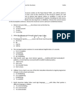 TOEFL PBT Structure