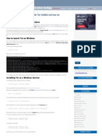 How To Install Tor and Create Tor Hidden Service On Windows - Ethical Hacking and Penetration Testing