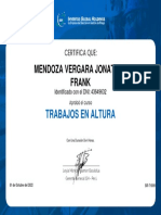 Curso TRABAJOS EN ALTURA - Doc 43649632 - MENDOZA VERGARA JONATHAN FRANK