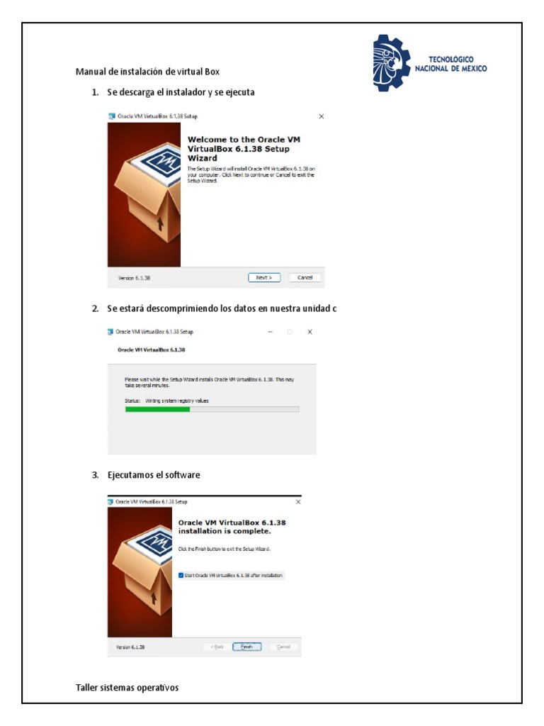 Manual de Instalación de Virtual Box | PDF