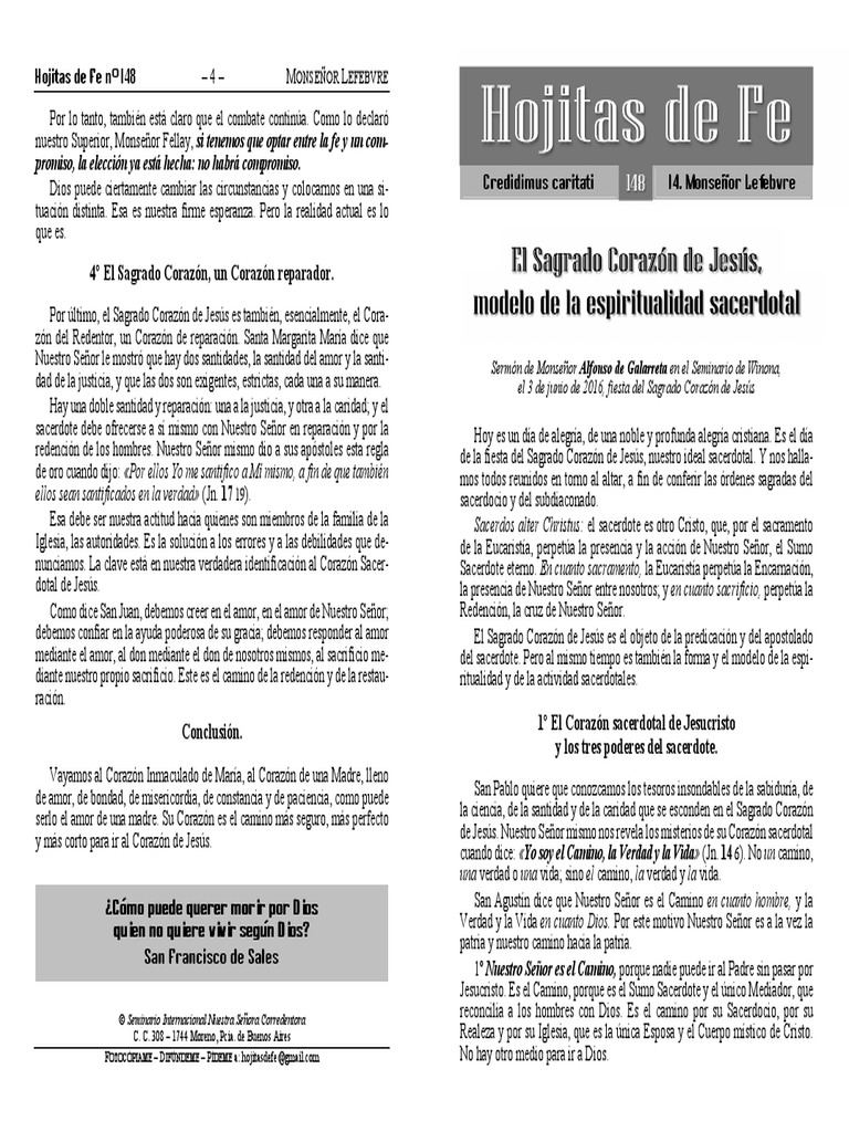 Marcel Lefebvre PDF Sacerdote eucaristía