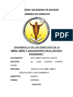 5. Desarrollo de Los Dd.nna en El Estado Boliviano