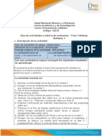 Guía de Actividades y Rúbrica de Evaluación - Unidad 1 - Fase 2 - Diálogo Solidario 1