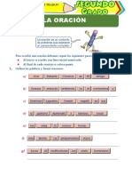 La Oración y Sus Partes para Segundo Grado de Primaria