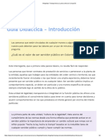 Integridad, Transparencia y Lucha Contra La Corrupción