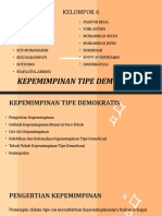 Tipe Kepemimpinan Demokratis