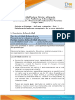 Guía de Actividades y Rúbrica de Evaluación - Unidad 1 - Reto 1 - Relacionando Las Bases Conceptuales Del Proceso Sistémico