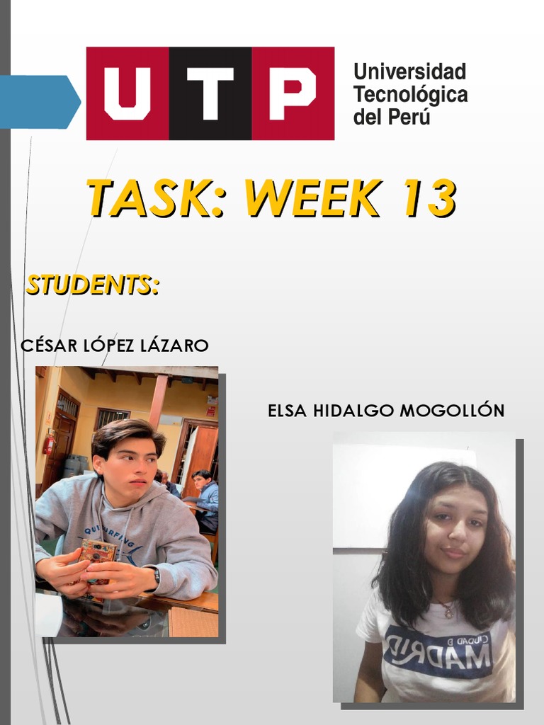 Cesar Lopez Lazaro - Elsa Hidalgo Mogollon Week 13 | PDF