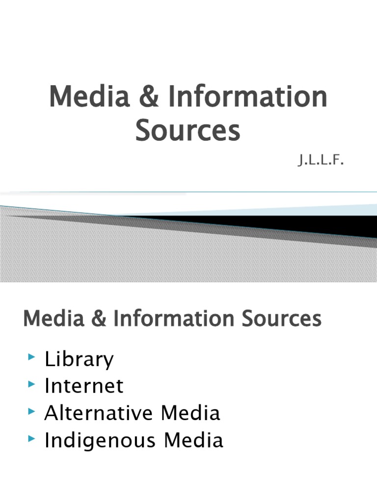 Understanding Media & Information Sources | PDF | Libraries | Mass Media
