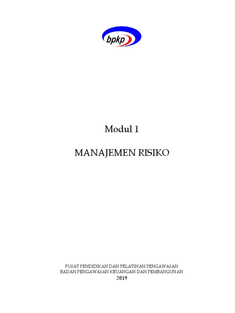 Modul 1 Manajemen Risiko Pdf