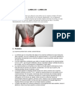 Lumbago - Dolor lumbar: causas, síntomas y tratamiento