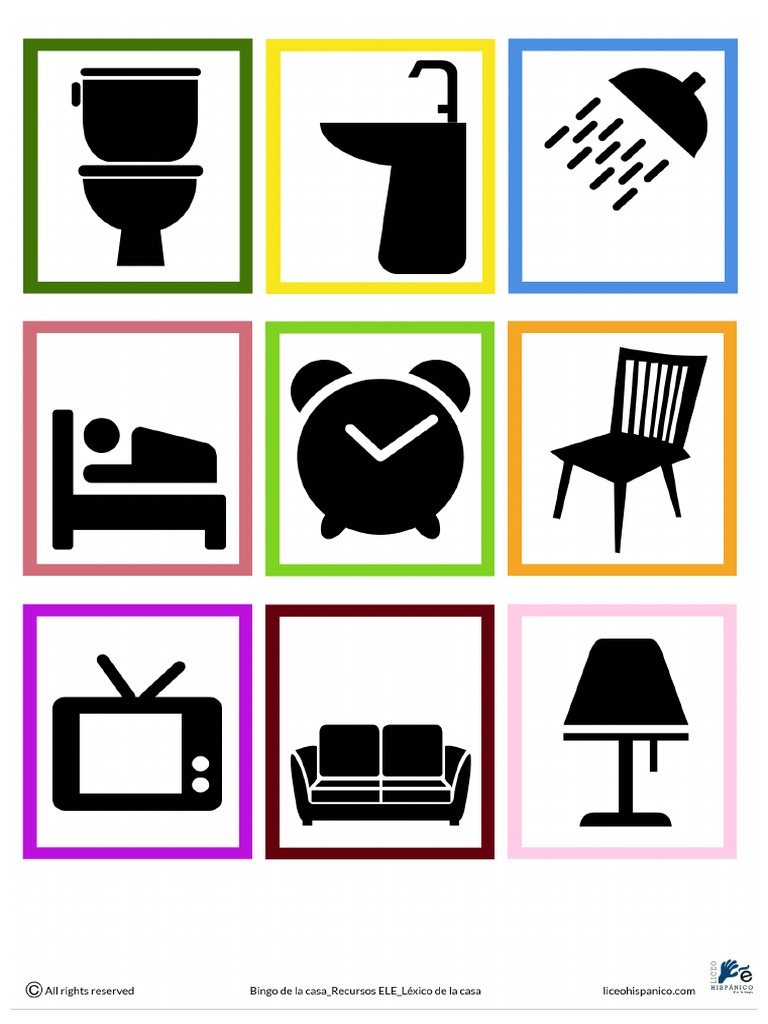 Bingo de Objetos de La Casa | PDF