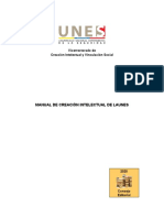 UNES - Manual Creacion Intelectual UNES - 2020