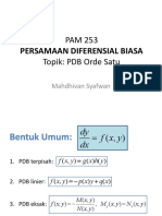 PDB Orde 1