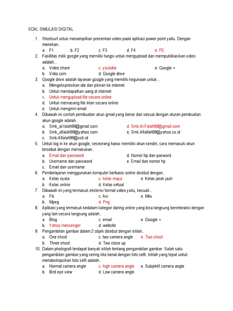 Menguasai Simulasi Digital: Panduan Lengkap Contoh Soal Kelas 10 Semester 1
