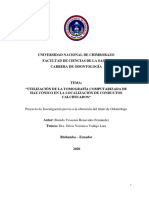 Utilización del CBCT en la localización de conductos radiculares calcificados