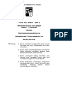 Perda Nomor 3 Tahun 2005 - Kota - Bogor