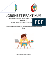 PBO - Pertemuan 5 - Praktik Cara Menginput Data Ke Dalam Bahasa Java