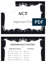 ACT Dates