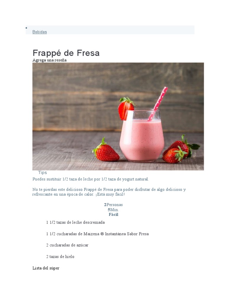 Flape de Fresa 2021 Agosto | PDF