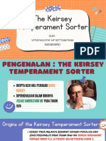 Understanding Personality Types with the Keirsey Temperament Sorter