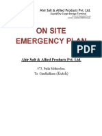 On Site Emergency Plan - Sep 2020